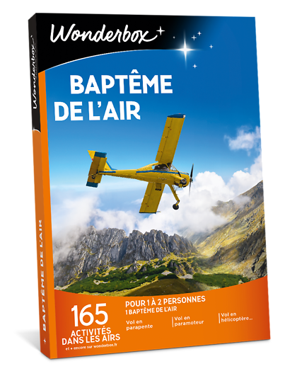 Coffret Cadeau Wonderbox Baptême de l'air - idée, box et coffret cadeau Sport & Aventure - Pour 1 à