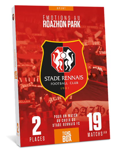 Coffret Cadeau Wonderbox Stade Rennais - idée, box et coffret cadeau Séjour & week-end - Pour 2 pers