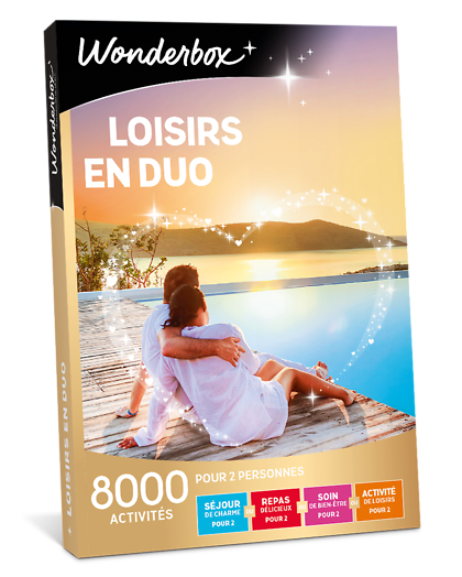 Coffret Cadeau Wonderbox Loisirs en duo - idée, box et coffret cadeau Beauté & bien-être - Pour 2 pe