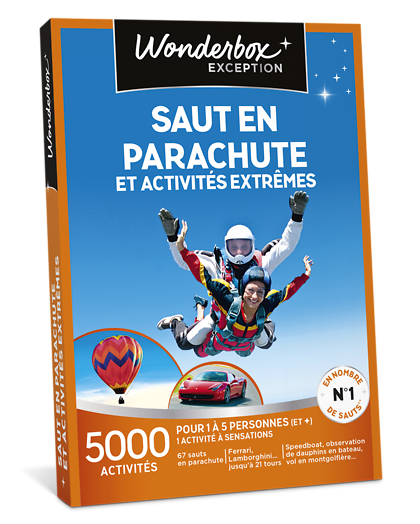 Coffret Cadeau Wonderbox Saut en parachute et activités extrêmes - idée, box et coffret cadeau Sport