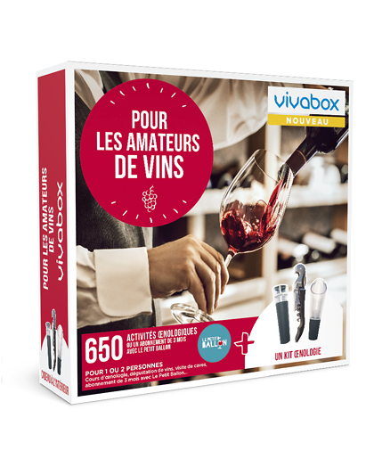 Coffret Cadeau Wonderbox Pour les amateurs de vins - idée, box et coffret cadeau Restaurant & Gastro