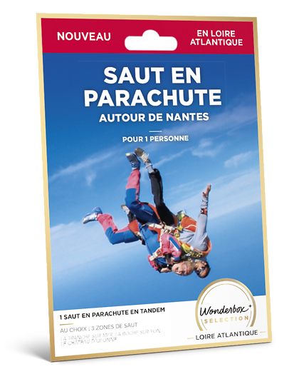 Coffret Cadeau Wonderbox Saut en parachute - autour de Nantes - idée, box et coffret cadeau Sport &