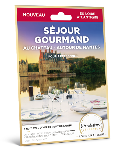 Coffret Cadeau Wonderbox Séjour gourmand au château - autour de Nantes - idée, box et coffret cadeau