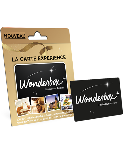 Coffret Cadeau Wonderbox La carte expérience Wonderbox - idée, box et coffret cadeau Séjour & week-e