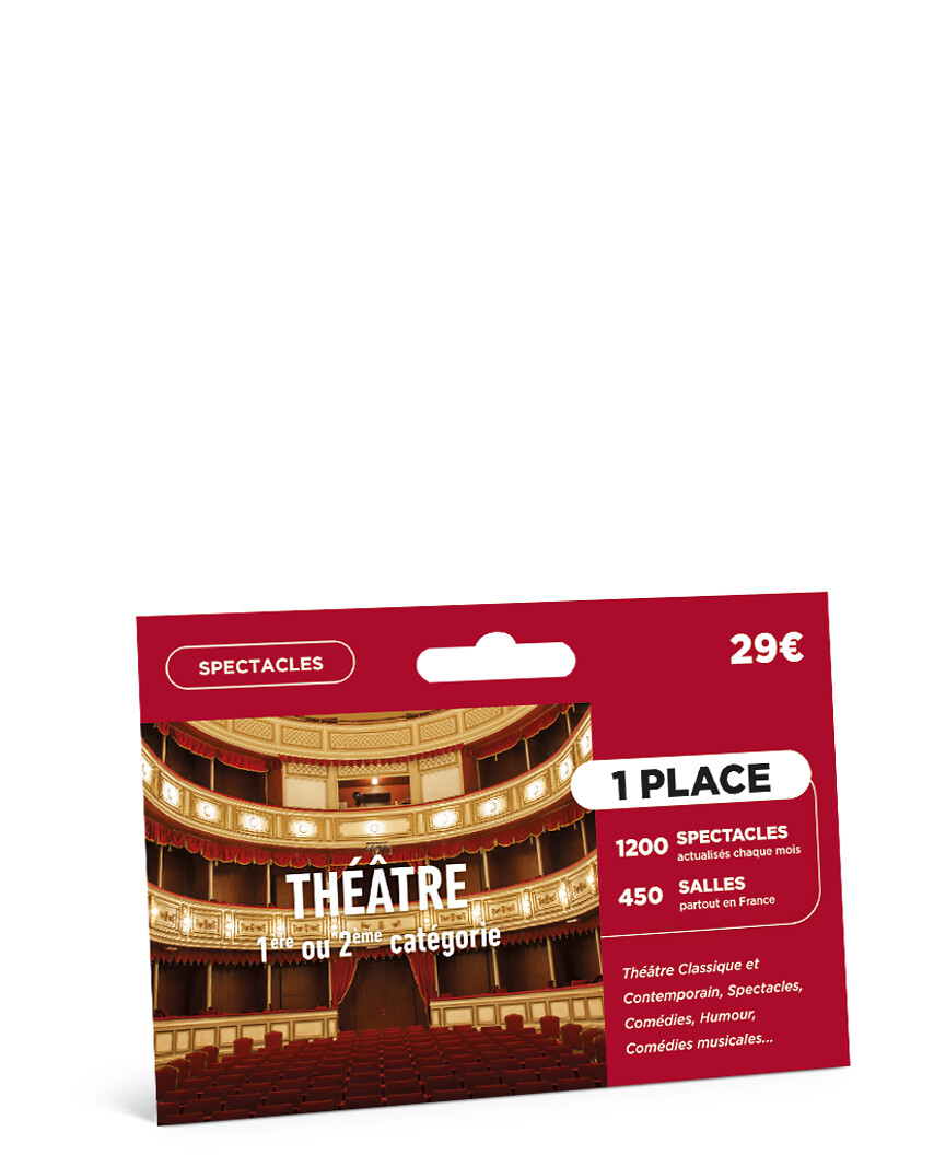 Carte Billetterie - Théâtre & Spectacles - 1 Personne