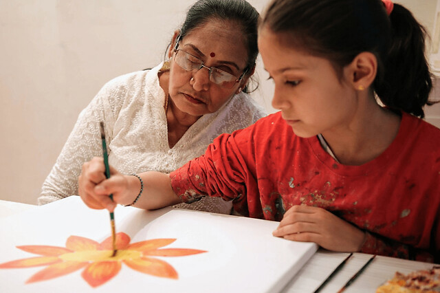 Atelier parent / enfant peinture sur toile à Paris  12ème - Tarif adulte supplémentaire - 2h