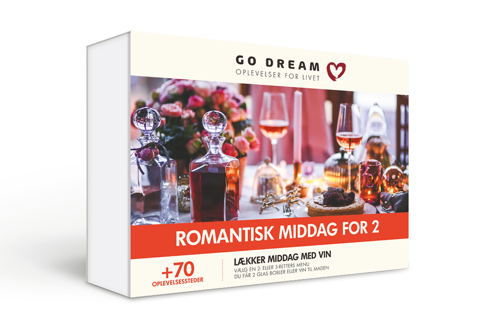 Billede af Romantisk Middag For 2 - Mad og Gastronomi - GO DREAM