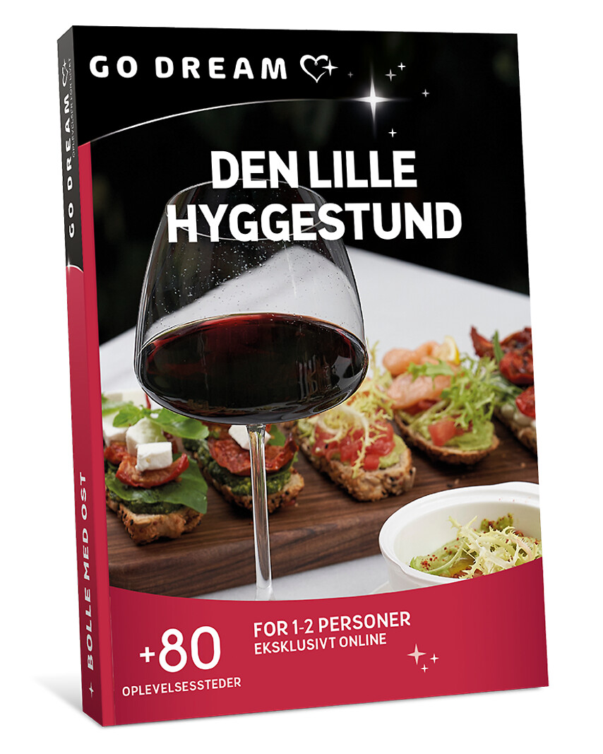 Go Dream DEN LILLE HYGGESTUND- Oplevelsesgaver GASTRONOMY - Kender du det, når man er sulten for sjov og bare craver en rigtig lækker snack? Med denne