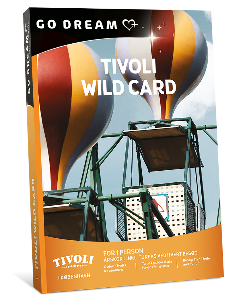 Go Dream TIVOLI WILD CARD- Oplevelsesgaver ENTERTAINMENT - Med en oplevelsesgave til et Tivoli Wild Card kan du få fri entré og ét turpas ved hvert