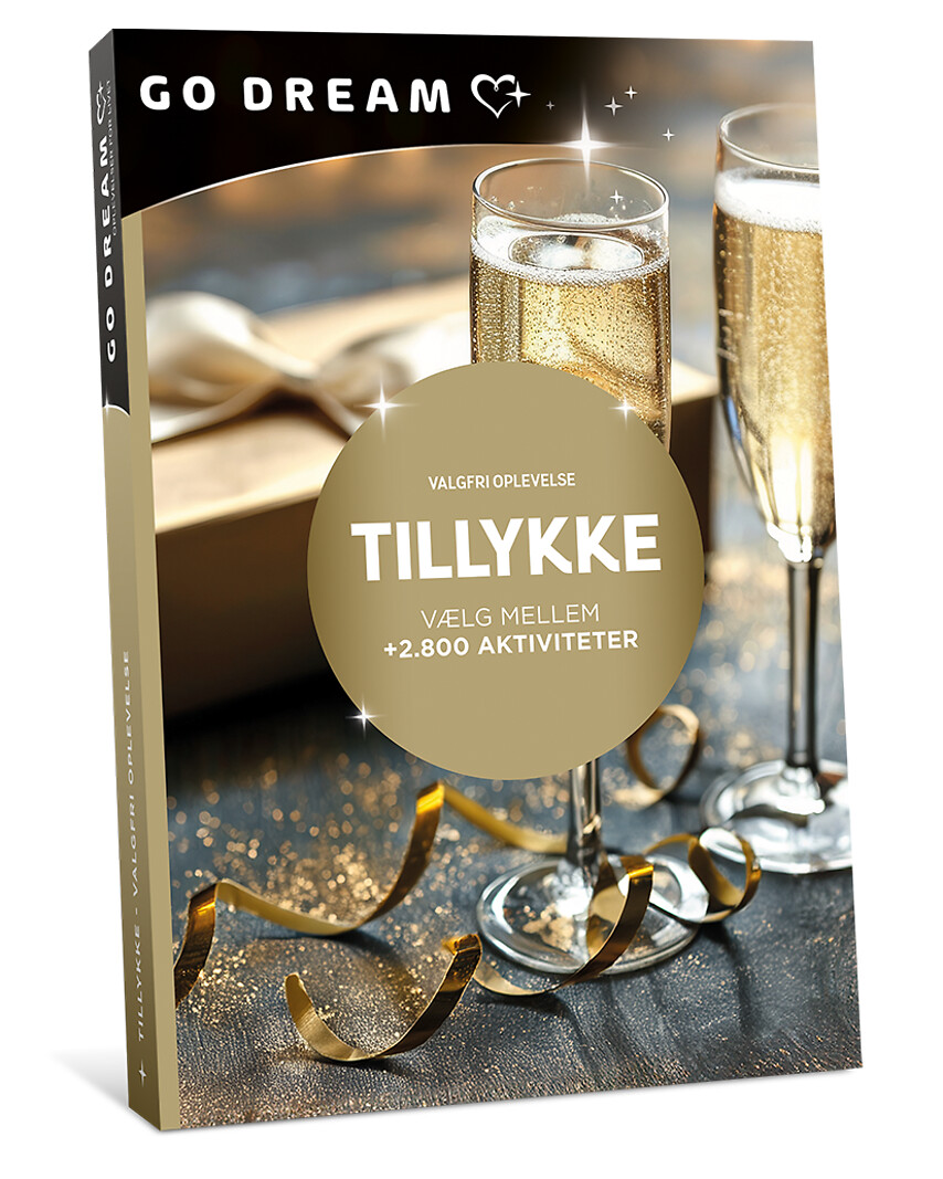 Go Dream TILLYKKE - VALGFRIT BELØB- Oplevelsesgaver MULTITHEMATIC