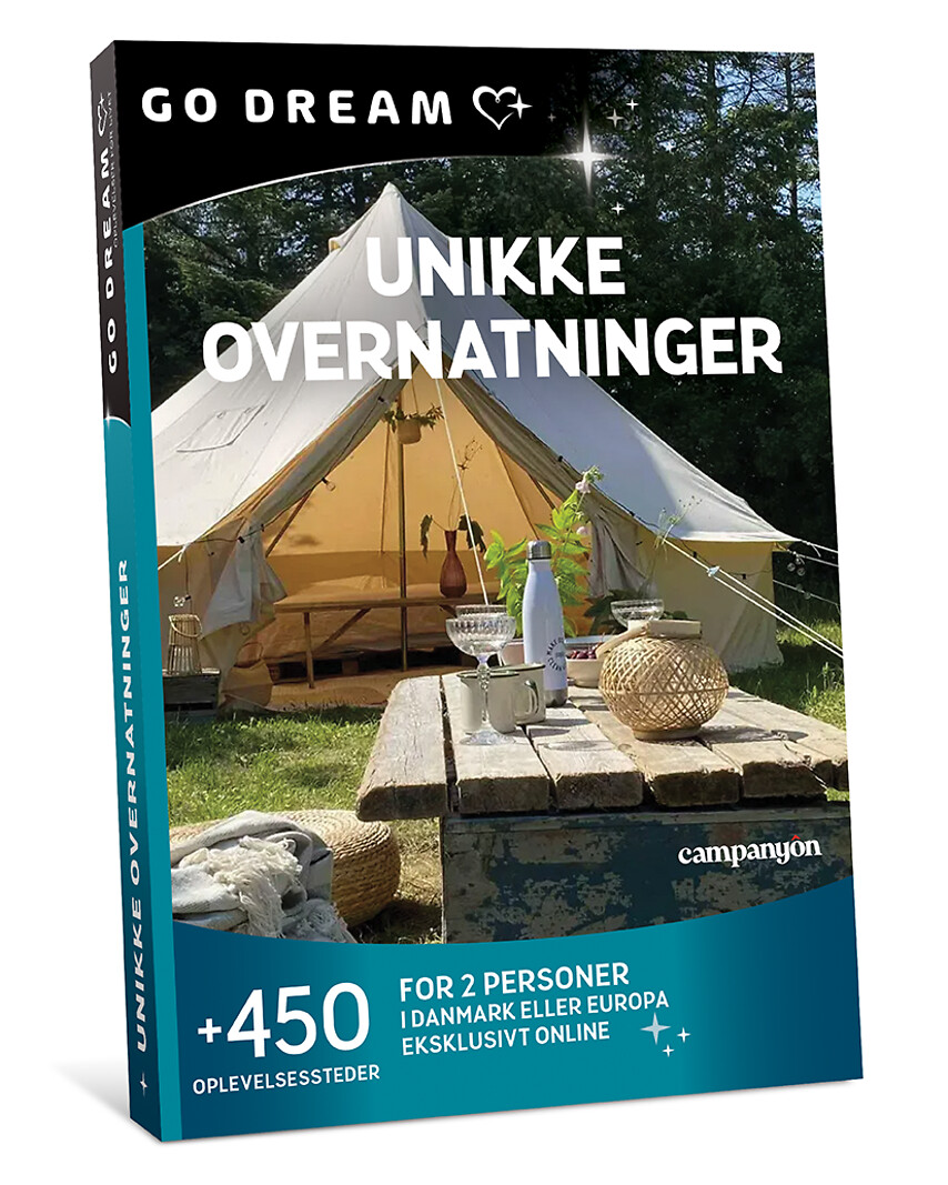 Go Dream UNIKKE OVERNATNINGER- Oplevelsesgaver STAY