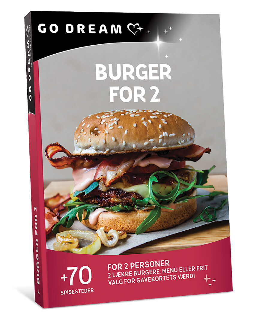 Go Dream BURGER FOR 2- Oplevelsesgaver GASTRONOMY