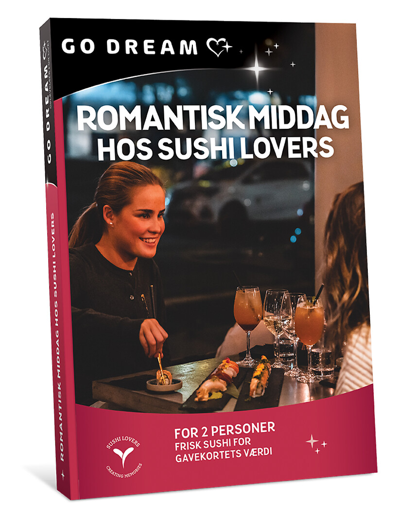Go Dream ROMANTISK MIDDAG HOS SUSHI LOVERS- Oplevelsesgaver GASTRONOMY - Er du på jagt efter en oplevelsesgave, der smager af mere? Med dette gavekort