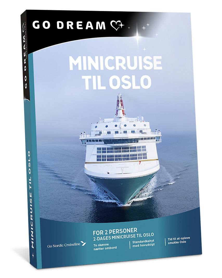 Go Dream MINICRUISE TIL OSLO FOR 2 - AFREJSE: SØN-ONSDAG- Oplevelsesgaver STAY
