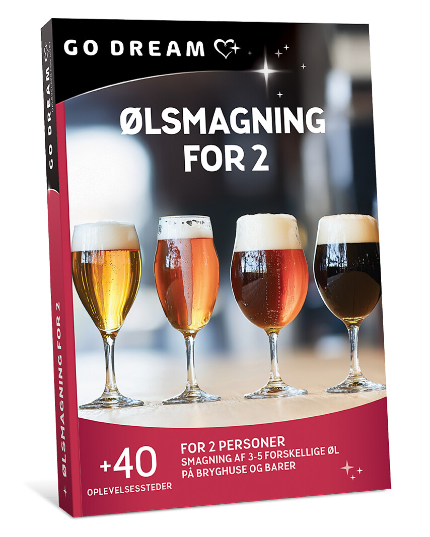Go Dream ØLSMAGNING FOR 2- Oplevelsesgaver GASTRONOMY
