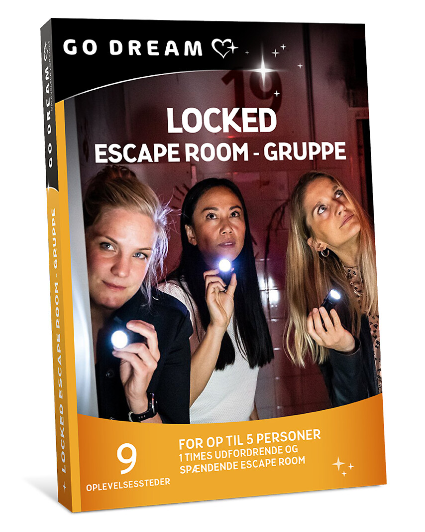 Go Dream LOCKED ESCAPE ROOM FOR GRUPPE- Oplevelsesgaver ENTERTAINMENT