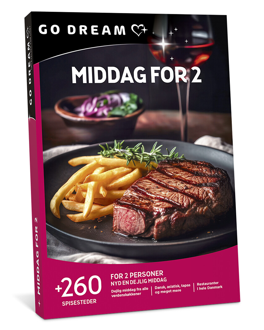 Go Dream MIDDAG FOR 2, Oplevelsesgaver, GASTRONOMY , Gaveidé