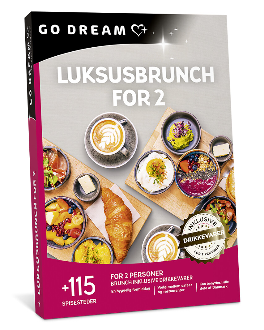Go Dream LUKSUSBRUNCH FOR 2, Oplevelsesgaver, GASTRONOMY , Gaveidé