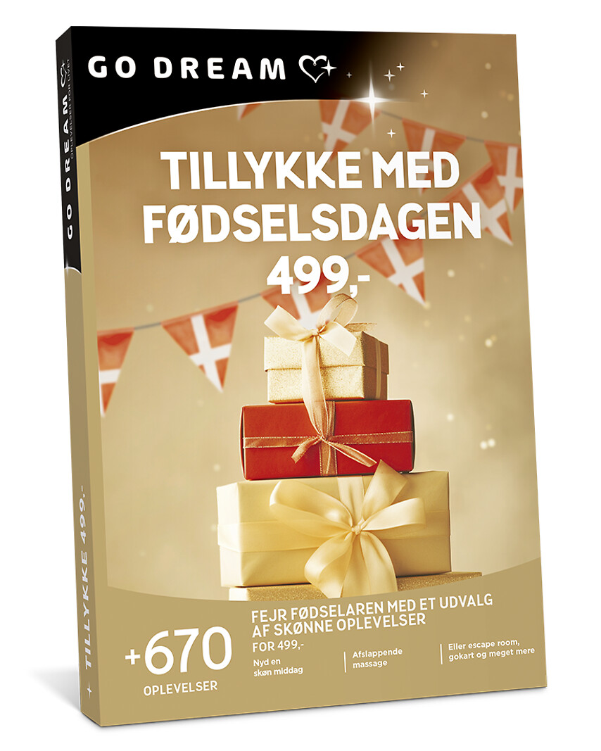 Go Dream TILLYKKE MED FØDSELSDAGEN 499, Oplevelsesgaver, MULTITHEMATIC , Gaveidé