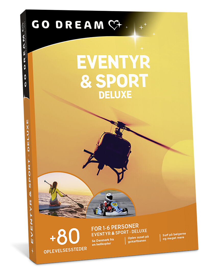 Go Dream EVENTYR & SPORT - DELUXE, Oplevelsesgaver, ADVENTURE , Gaveidé