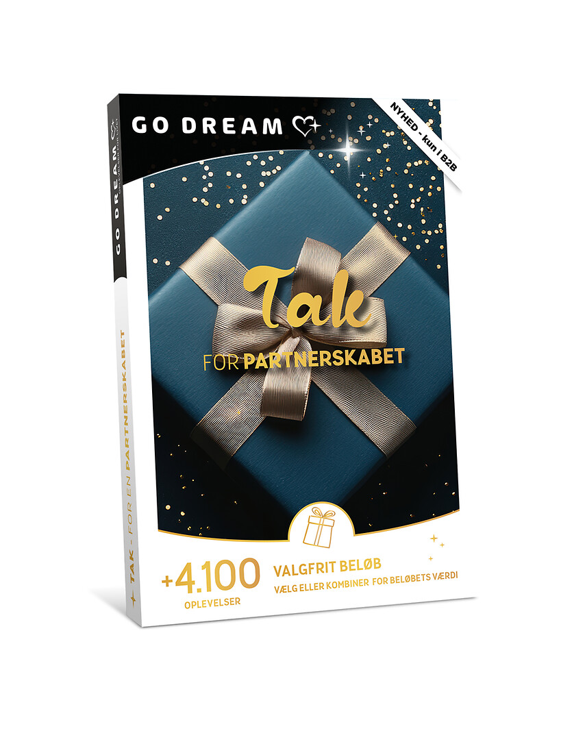 Go Dream TAK FOR PARTNERSKABET, Oplevelsesgaver, MULTITHEMATIC , Gaveidé