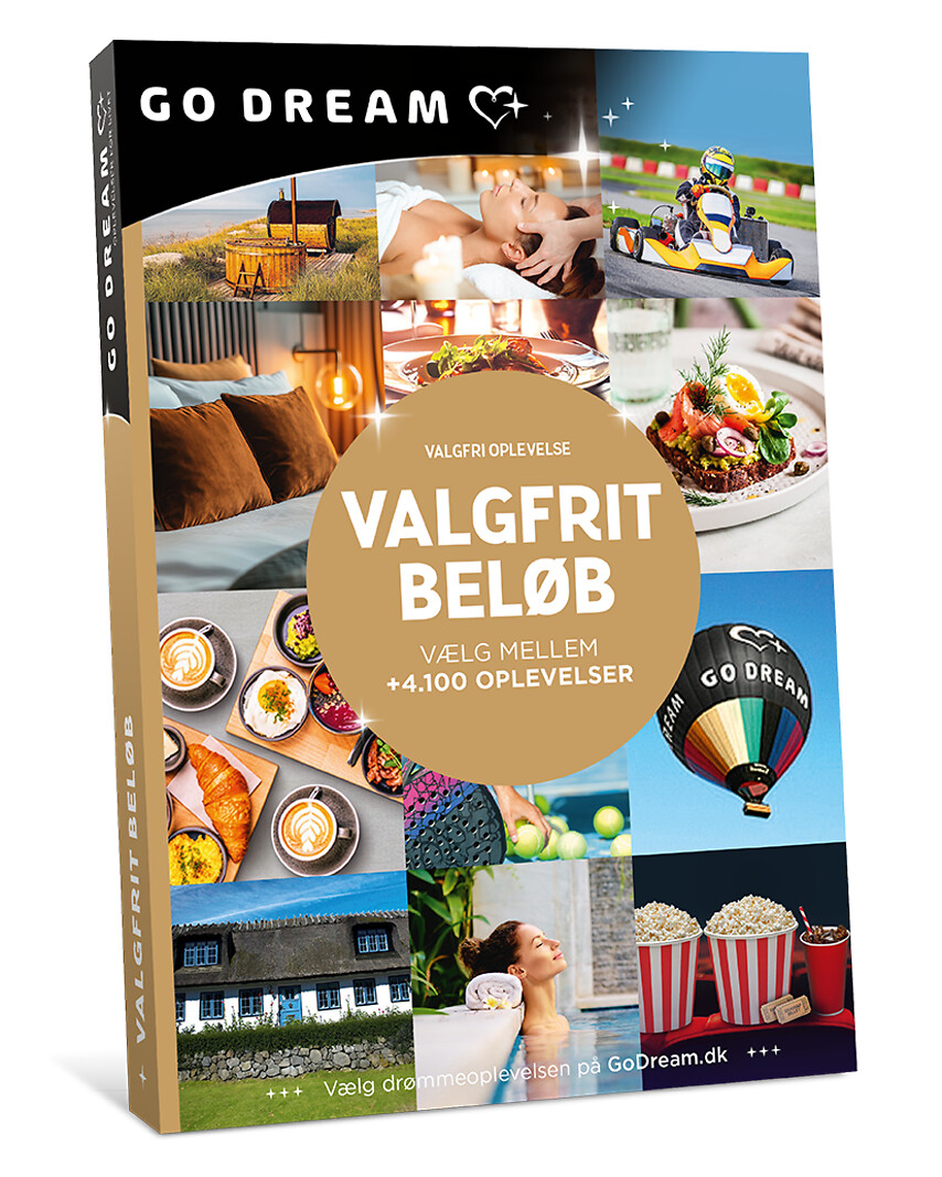 Go Dream VALGFRI OPLEVELSE - VALGFRIT BELØB- Oplevelsesgaver MULTITHEMATIC