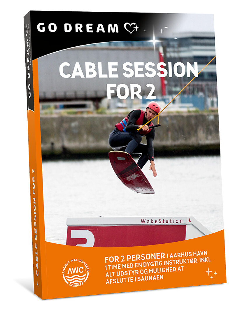Go Dream CABLE SESSION FOR 2 HOS AARHUS WATERSPORTS COMPLEX- Oplevelsesgaver ADVENTURE