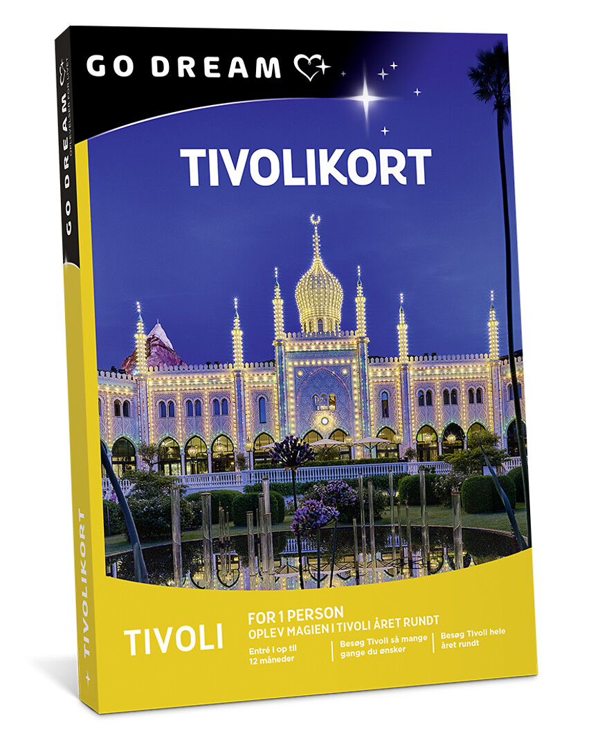 Go Dream TIVOLIKORT, Oplevelsesgaver, ENTERTAINMENT , Gaveidé