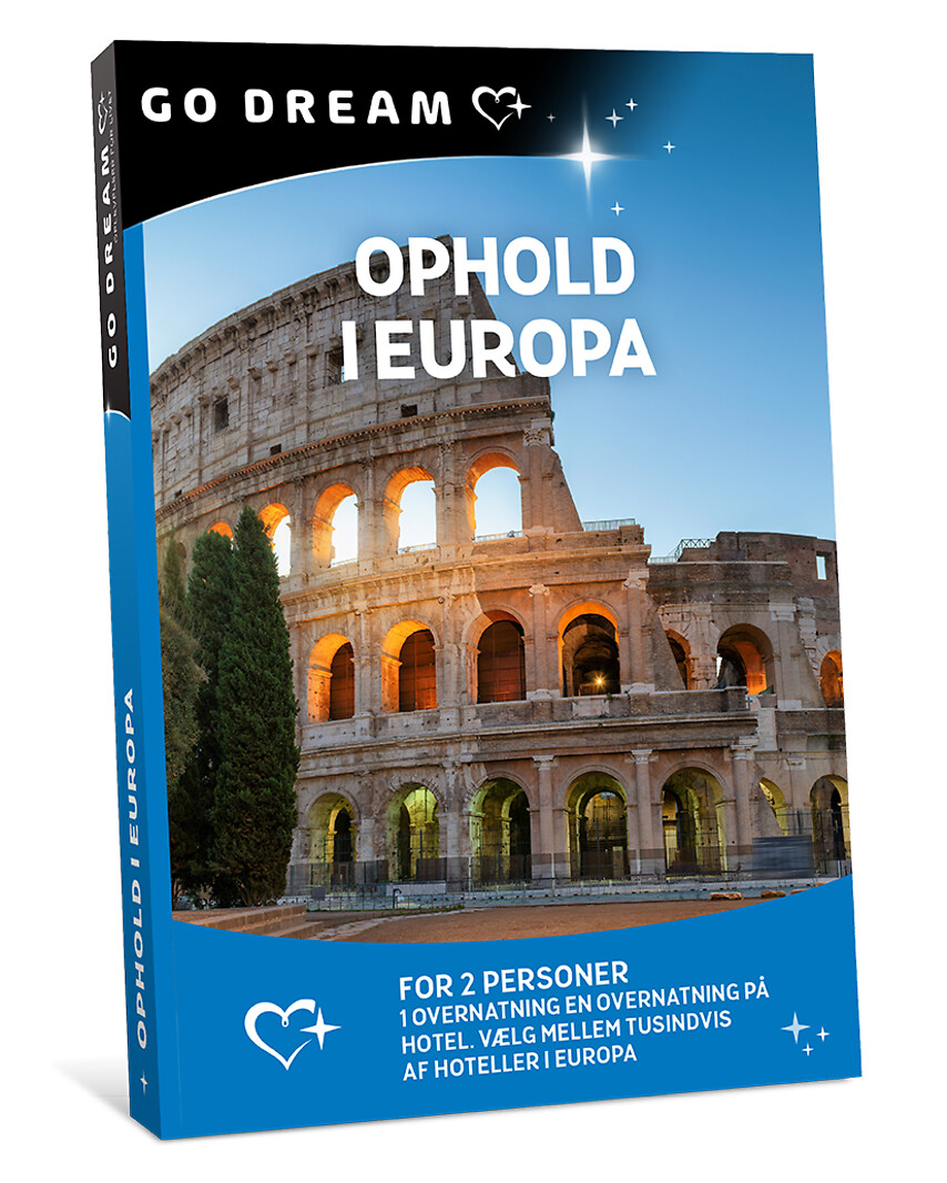 Go Dream OPHOLD I EUROPA- Oplevelsesgaver STAY