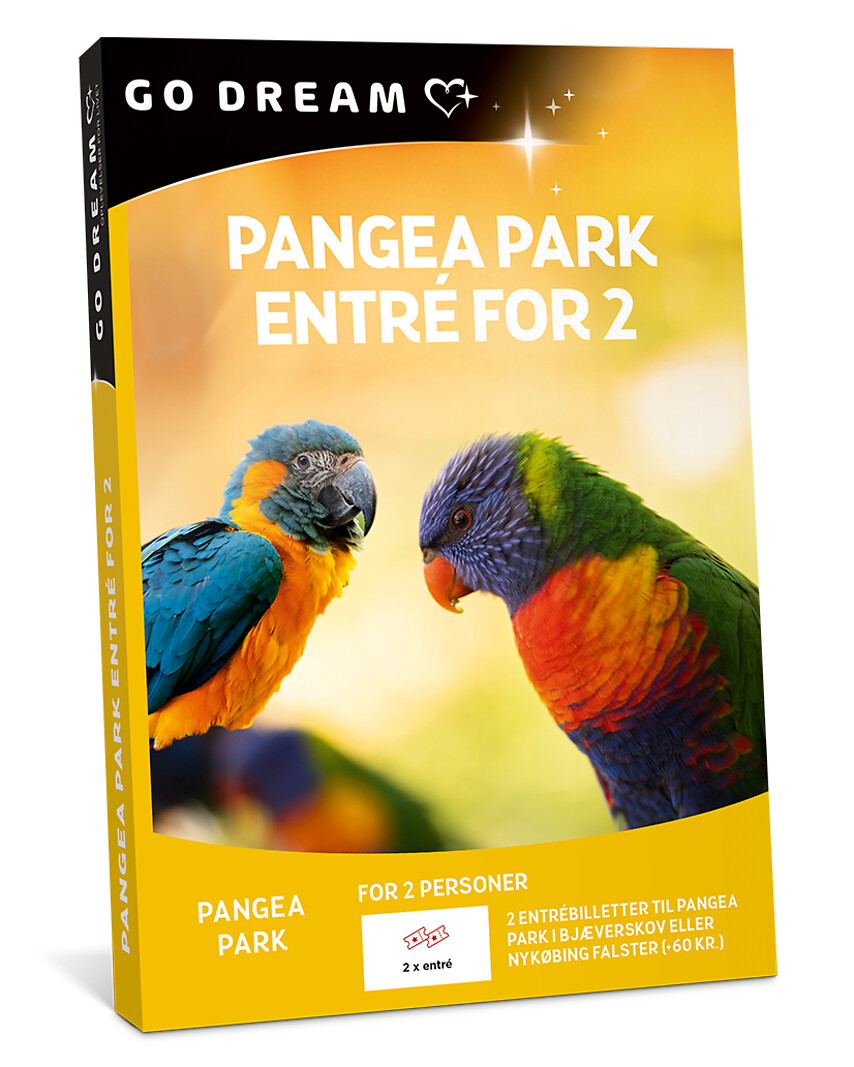 Go Dream ENTRE FOR 2 I PANGEA PARK, Oplevelsesgaver, ENTERTAINMENT , Gaveidé