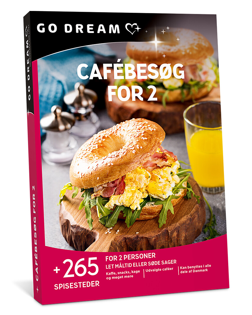 Go Dream CAFÉBESØG FOR 2, Oplevelsesgaver, GASTRONOMY , Gavekort, Gaveidé