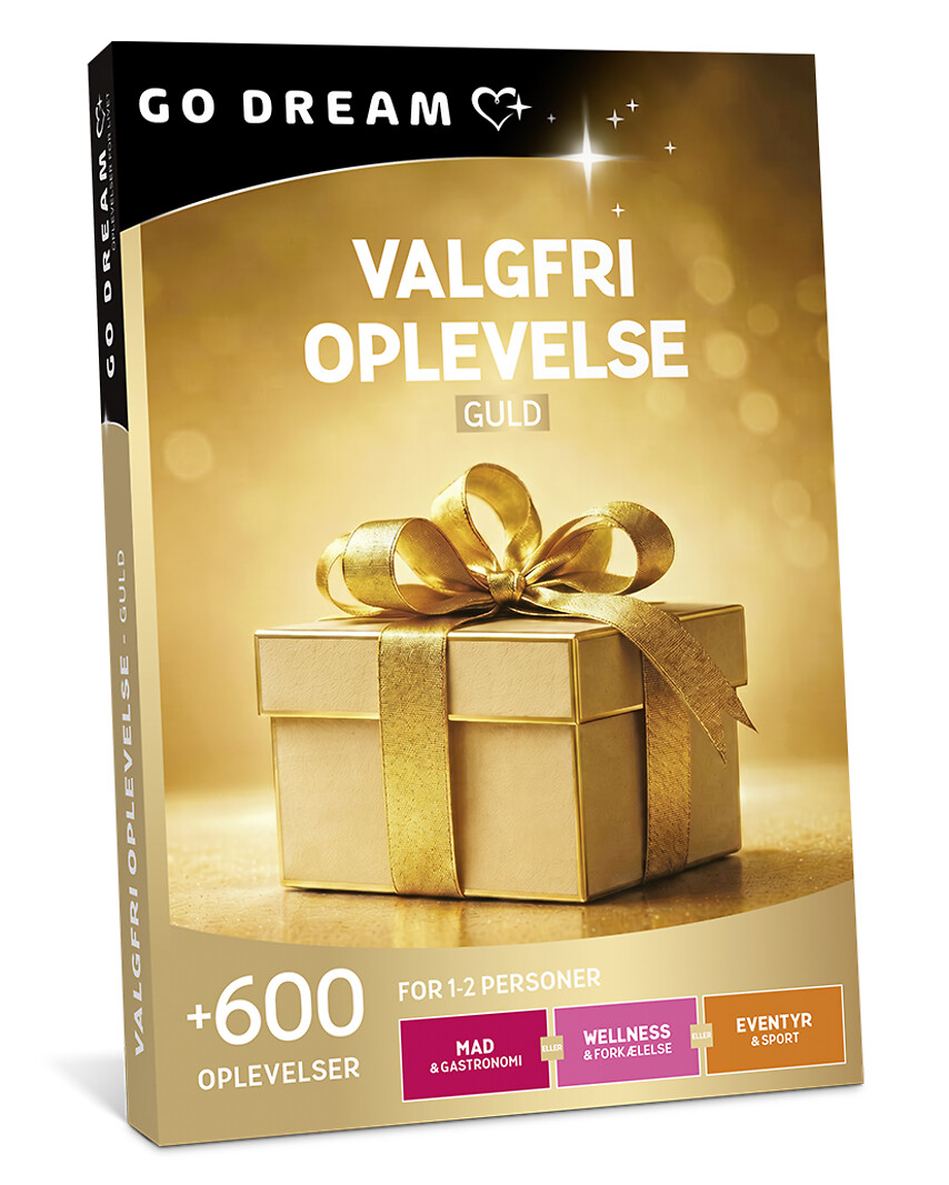 Go Dream VALGFRI OPLEVELSE - GULD, Oplevelsesgaver, MULTITHEMATIC , Gavekort, Gaveidé
