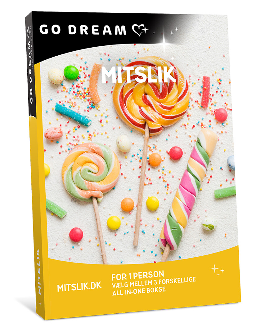 Go Dream SIG DET MED SLIK, Oplevelsesgaver, STAY , Gavekort, Gaveidé