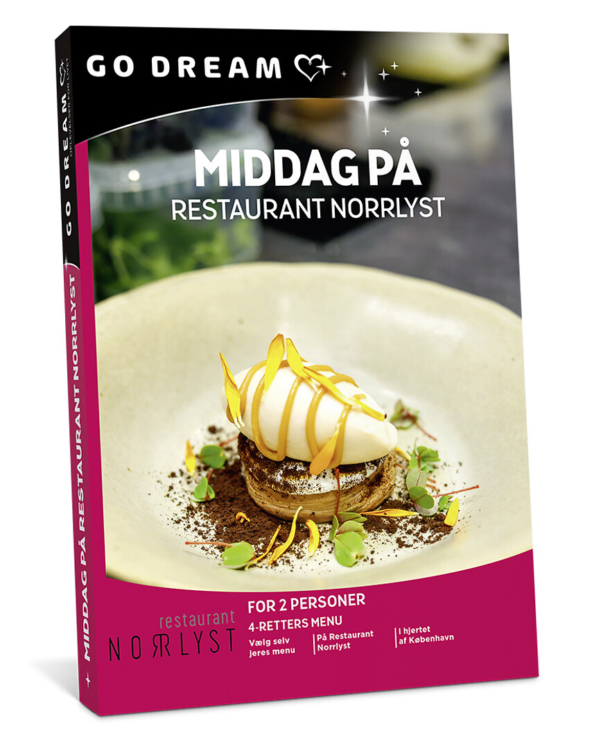Go Dream MIDDAG PÅ RESTAURANT NORRLYST, Oplevelsesgaver, GASTRONOMY , Gavekort, Gaveidé