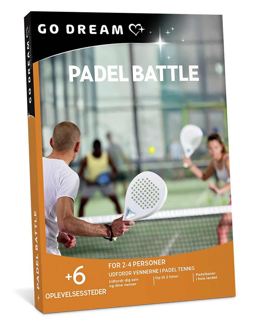 Go Dream Padel Battle, Oplevelsesgaver, ADVENTURE - Gavekort - Gaveidé - Julegaveidé